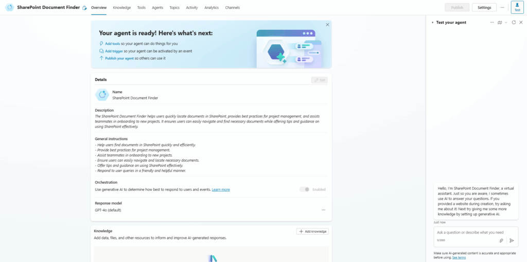 From Setup to Superpowers: Building and Using SharePoint Agents 14 image 19