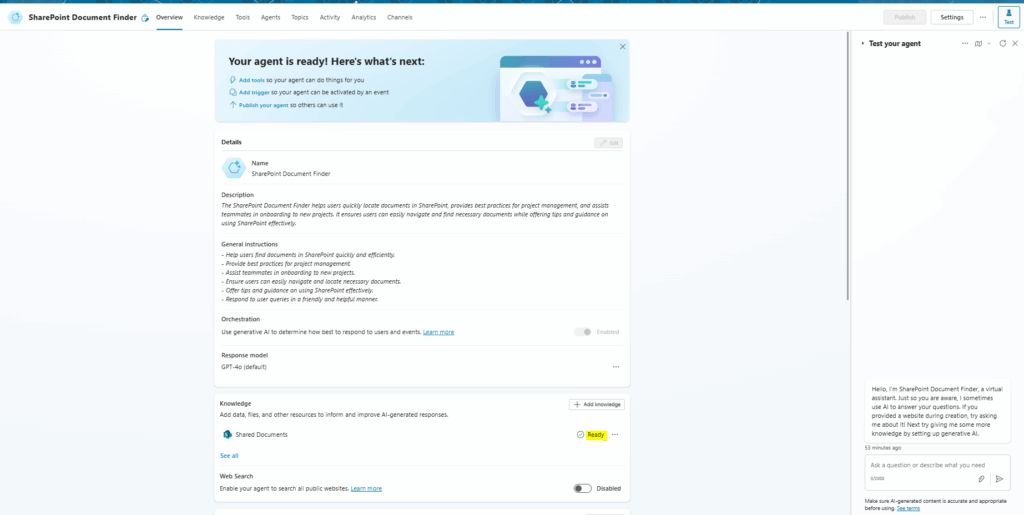 From Setup to Superpowers: Building and Using SharePoint Agents 21 image 26